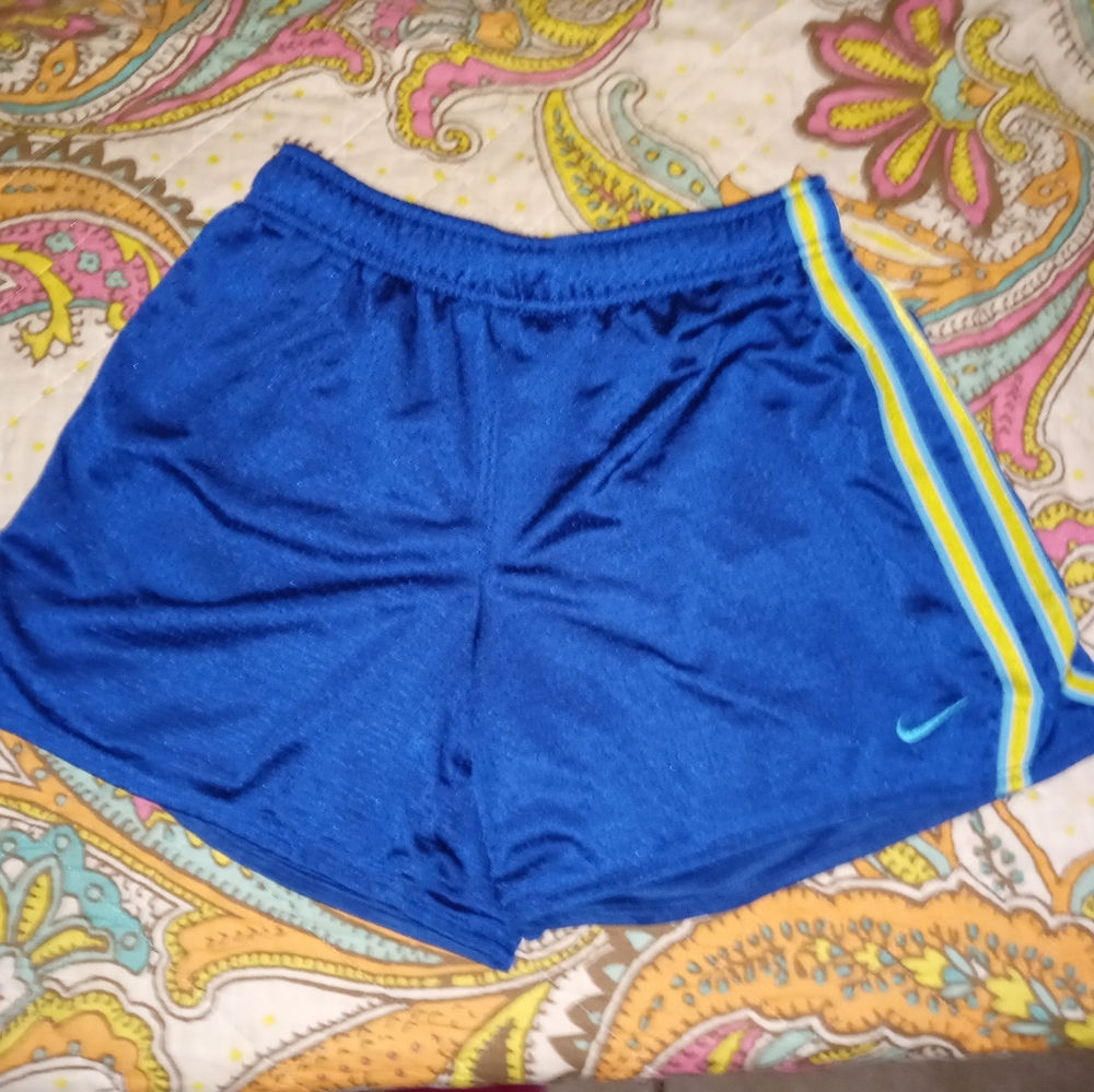 Blue nike shorts